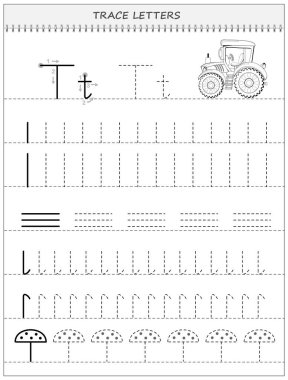 Çocuklar için eğitim sayfası. Çocuk okulu ders kitabı için siyah-beyaz çalışma kâğıdı. Yazma ve izleme becerileri geliştiriyorum. Online eğitim için çarşaf. Okula dönelim. Vektör resmi.
