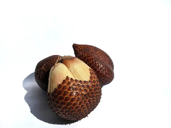 Zalacca Snakefruit Isolated White Background —  Fotos de Stock