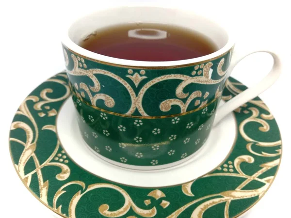 Filiżankę Herbaty Białym Tle — Zdjęcie stockowe