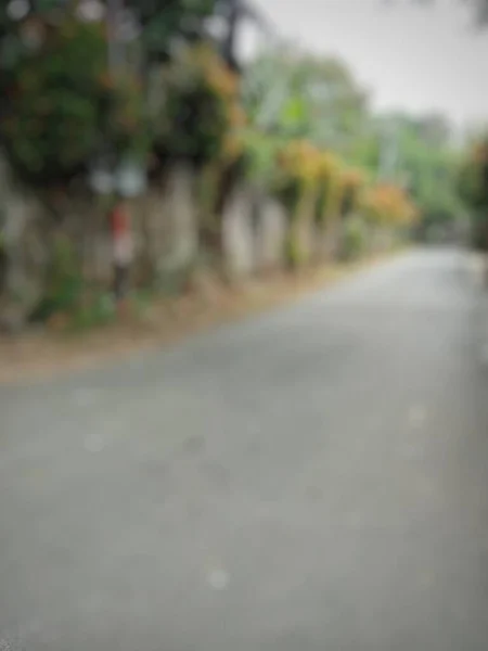 Unfocused Lonely Street Situation Blurry Street — стоковое фото