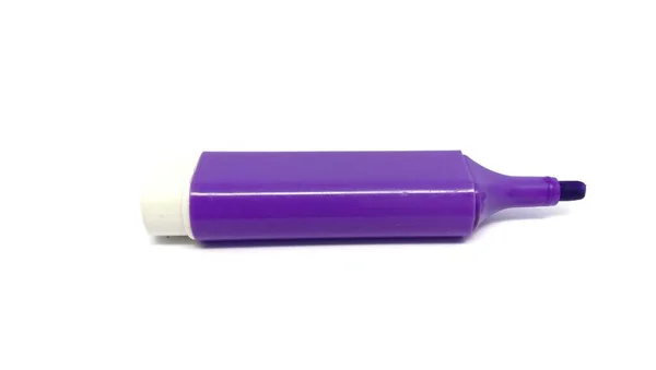 Purple Highlighter Isolated White Background — Zdjęcie stockowe