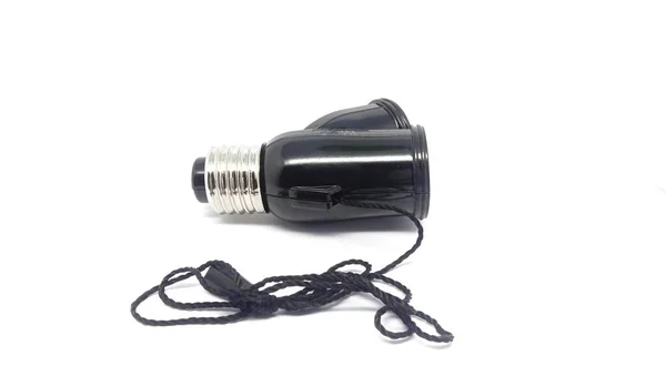 Lamp Socket Isolated White Background — Fotografia de Stock
