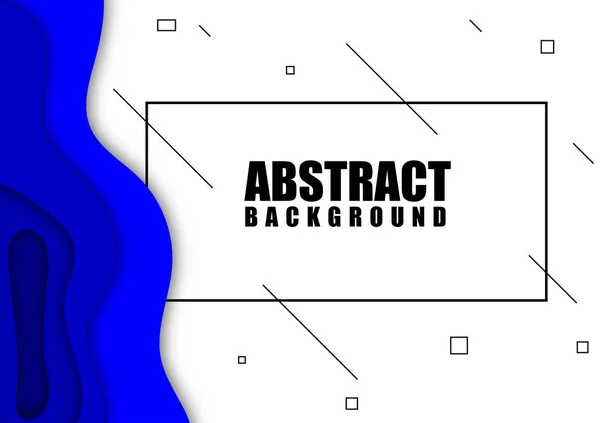 Fond Abstrait Bleu Blanc — Image vectorielle