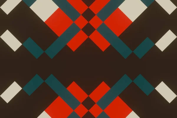 Seamless Ethnic Rotary Repeat Fabric Tile Design Beautiful Geometric Ornament — ストック写真