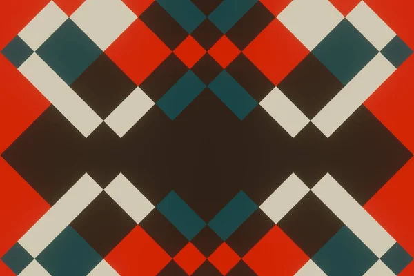 Seamless Ethnic Rotary Repeat Fabric Tile Design Beautiful Geometric Ornament — Stockfoto