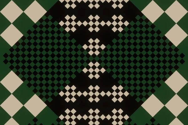 Seamless Ethnic Rotary Repeat Fabric Tile Design Beautiful Geometric Ornament — Stockfoto