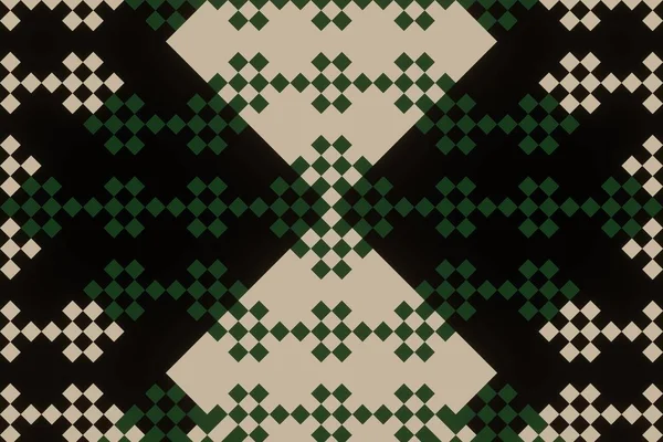 Seamless Ethnic Rotary Repeat Fabric Tile Design Beautiful Geometric Ornament —  Fotos de Stock