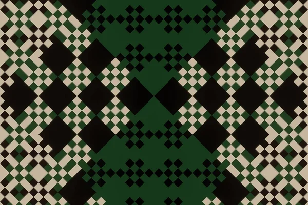Бесшовный Этнический Поворотный Повторяющиеся Ткани Плитки Дизайн Красивый Геометрический Орнамент — стоковое фото