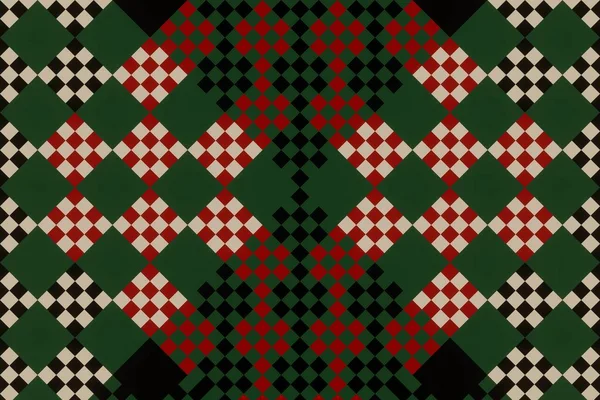 Seamless Ethnic Rotary Repeat Fabric Tile Design Beautiful Geometric Ornament — 스톡 사진