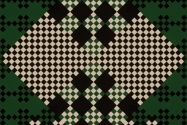 Seamless Ethnic Rotary Repeat Fabric Tile Design Beautiful Geometric Ornament — Photo