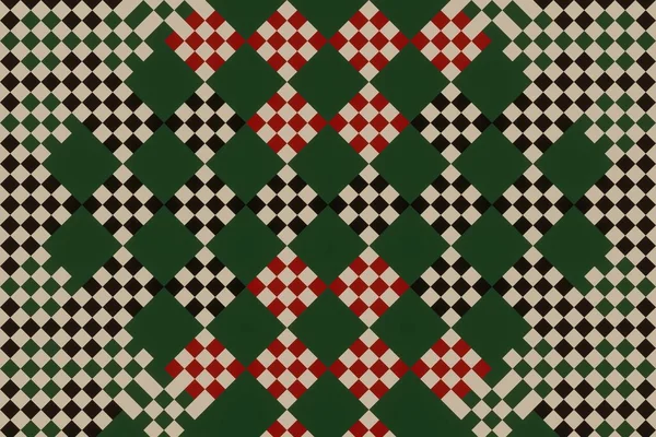 Seamless Ethnic Rotary Repeat Fabric Tile Design Beautiful Geometric Ornament — Stock Fotó