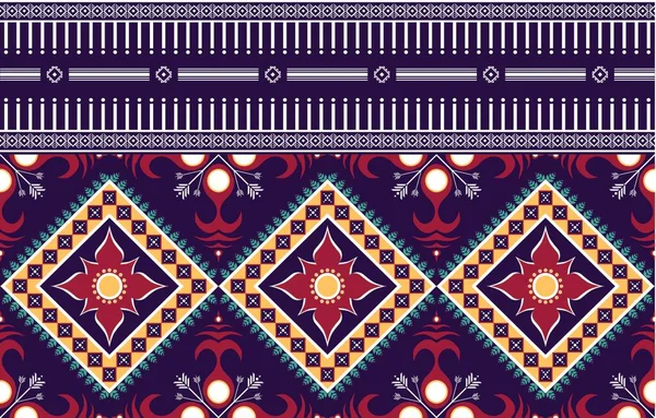 Geométrica Étnica Oriental Ikat Patrón Sin Costura Tradicional Diseño Fondo — Foto de Stock