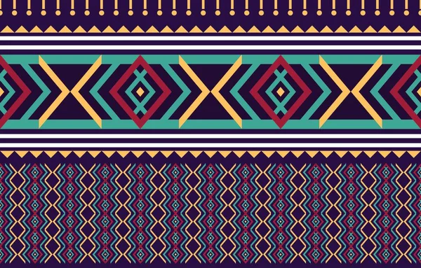 幾何学的な民族東洋のイカットシームレスなパターンの伝統的なデザインの背景 カーペット バティック ファブリック ベクトルイラスト用 刺繍スタイル — ストック写真