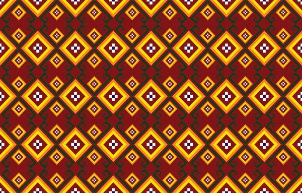Geometric Ethnic Oriental Ikat Seamless Pattern Traditional Design Background Carpet — Stock Photo, Image