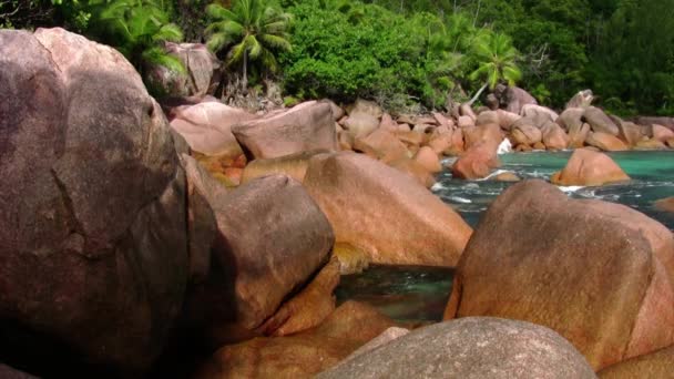 Belles Vagues Océan Dans Scène Plage Pour Les Voyages Les — Video