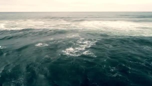 Ocean Woda Morze Natura Plaża Niebo Niebieski Fala Przypływ Surf — Wideo stockowe