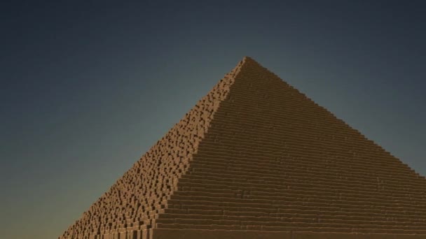 Antik Piramit Seyahat Firavun Çöl Anıtı Mimari Mezarlığı Video Kaydıyla — Stok video