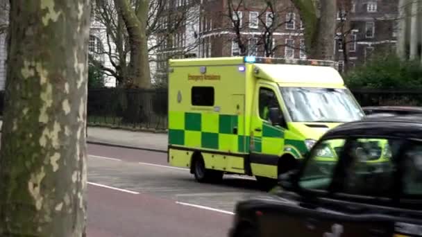 Ambulance Car Ems Respond Accident Health Care Hospital Rescue Transport — Vídeo de stock