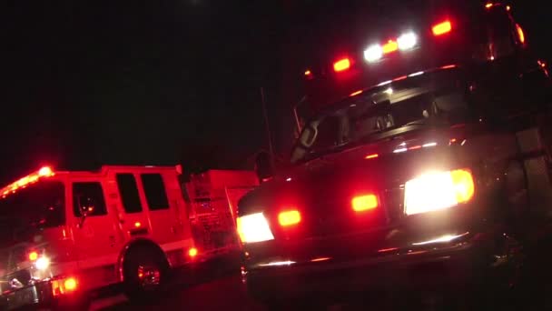 Ambulans Samochodowy Awaryjny Bezpieczeństwo Służby Zdrowia Pomoc Szpital Ratownictwa Tło — Wideo stockowe