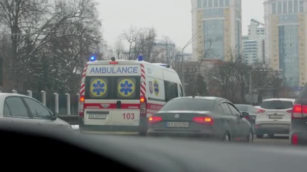 Ambulance Truck Siren Noise Department Emergency Service Unit Siren Night — 비디오