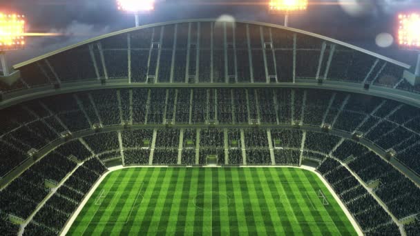 Stadium Football Competition Film Illustration Triumph Illustration Backgrounds — Vídeo de stock