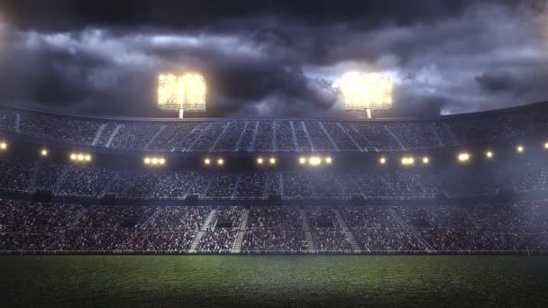 Stadium Sport Competition Blurry Supporter Soar Background Athlete Video Illustration — Video