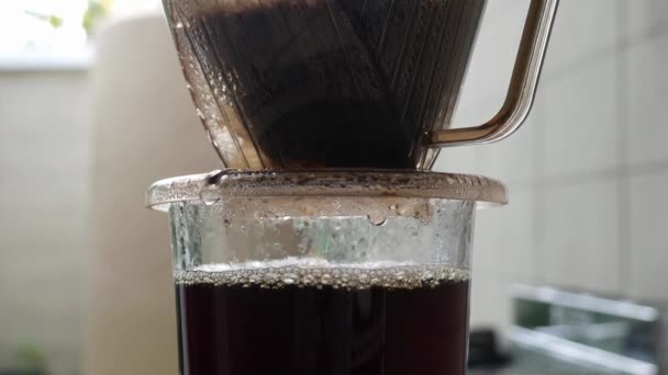 Coffee Caffeine Cup Brewing Close Droplet Bar Coffee Break Illustration — Vídeo de stock