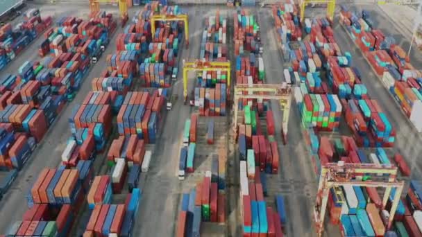 Time Lapse Container Port Docks Ship Cargo Container Global Singapore — Αρχείο Βίντεο
