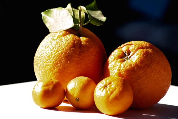 Bio Orangen Und Clementinen Freien — Stockfoto