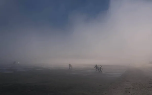 People Walkin Wadden Sea Low Tide North Sea Germany — Stock Photo, Image