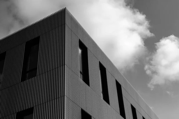 Abstract edge of a building on osnabruecks westerberg campus in Germany