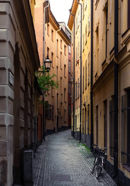 Alley Gamla Stan Old Town Stockholm Sweden — стоковое фото