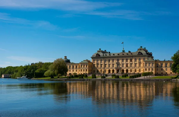 View Swedish Drottningholm Palace Stockholm Beautiful Summer Day June 2022 —  Fotos de Stock