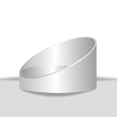 Sanal uzayda sergi için arka plan. 3D boş podyum. Ürününüz için Vektör Sunum Şablonu