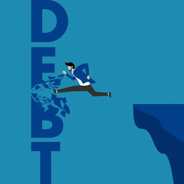 Wolność Spłaty Długów Pożyczek Lub Kredytów Hipotecznych Rozwiązania Problemów Finansowych — Wektor stockowy