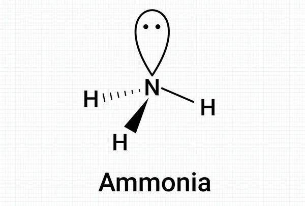 Amoniak Jest Bezbarwnym Trującym Gazem Znanym Szkodliwym Zapachu — Wektor stockowy