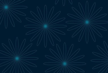 Dekoratif Ögelerle Basit Kusursuz Desen