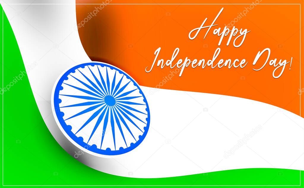 Creative Indian Independence Day concept.