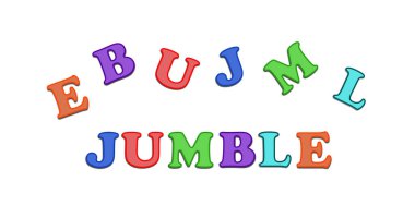 JUMBLE basit bir kelime bulmacasıdır. Şifrelenmiş harflerden doğru kelimeyi bulursunuz..