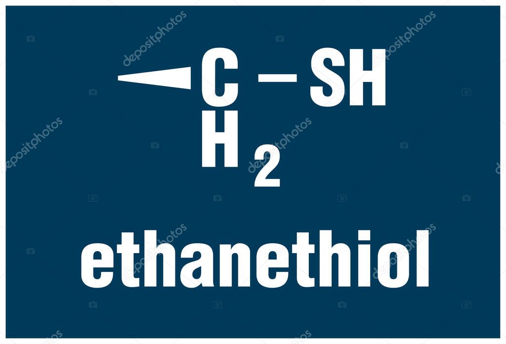 Ethanethiol, commonly known as ethyl mercaptan, is an organosulfur compound with the formula CH3CH2SH.