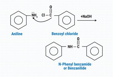 N-Fenil benzamidin veya Benzanilidin kimyasal reaksiyonu