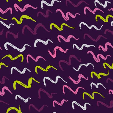 Kusursuz desenli solucanlar fırça darbelerini basit parlak renk izlerini yakalar