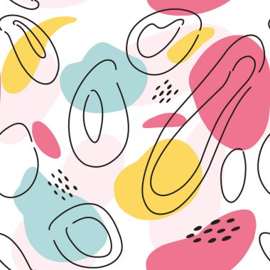 Desensiz lekeler çizgiler modern parlak tasarım baskı arkaplanı