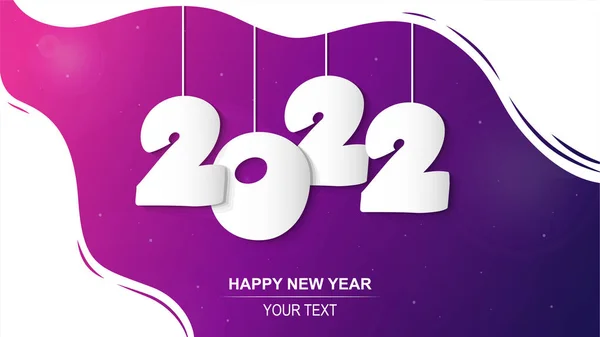 Achtergrond Template Tekst Nieuwjaar Banner Helder Kleurrijk — Stockvector