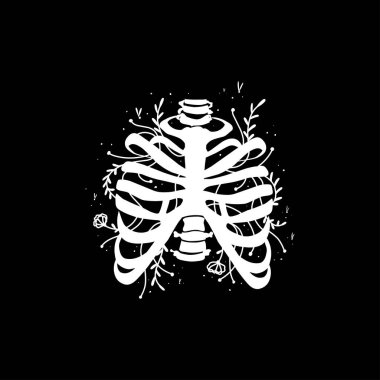 Burç işaretleri, cadılar bayramı kafatası kemikleri nesneler simgeler yıldız grafikleri siyah ve beyaz baskı