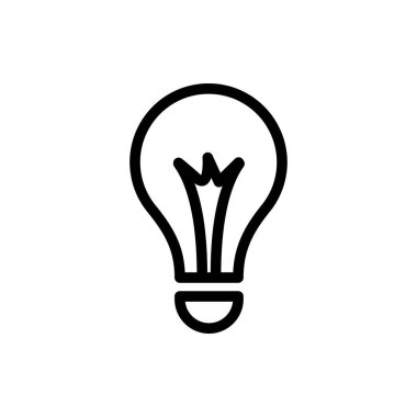 Vektör çizgisi simgelerinin basit hali. Piksel Mükemmel lamba