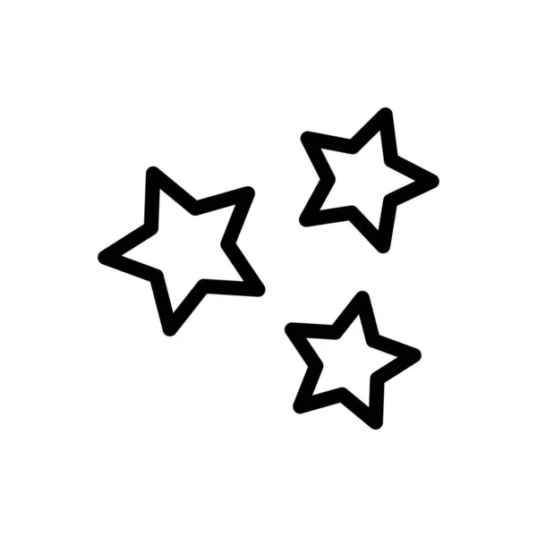 Simple Iconos Línea Vectorial Pixel Estrellas Perfectas — Archivo Imágenes Vectoriales
