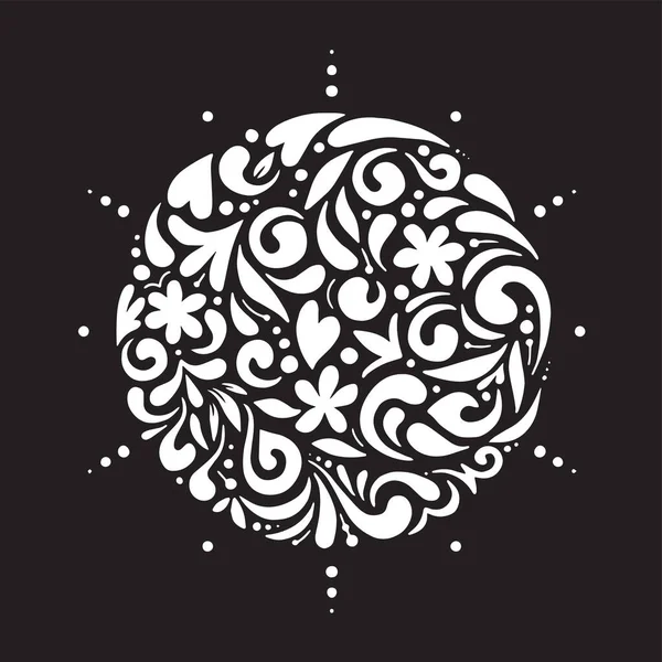 Grafiksel çizimler, güneşteki çizgi sanat çiçekleri, giysiler için vektör çizimler, vs..