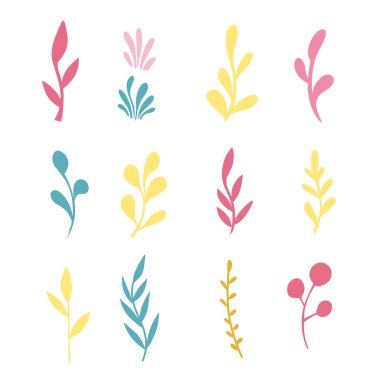 Yaz bitkileri ve bitkileri karıştır.