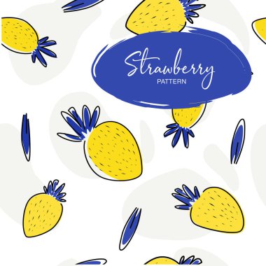 desenler derlemesi basit dikişsiz arkaplan desen baskı dekoru meyveler, elmalar, kirazlar, çilekler